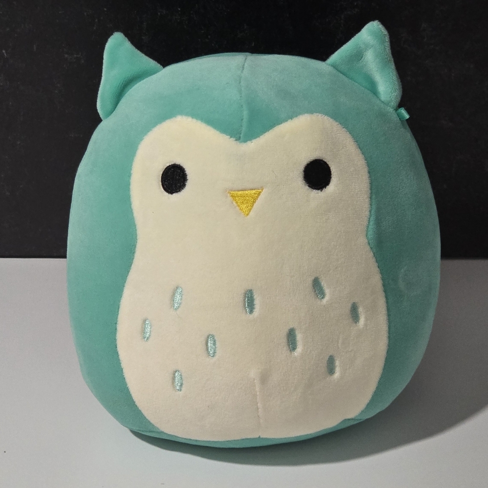 Squishmallows Teal and White Owl Plushy Plush Toy 5 Inch